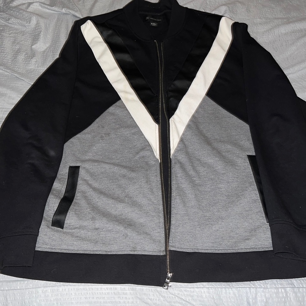 INC jacket XXL BLK-grey/white